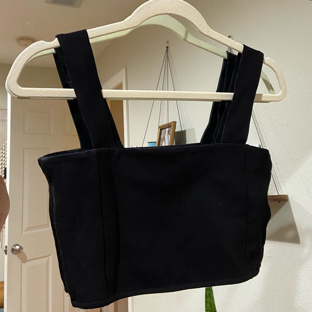 Zara Cropped Top in Black
